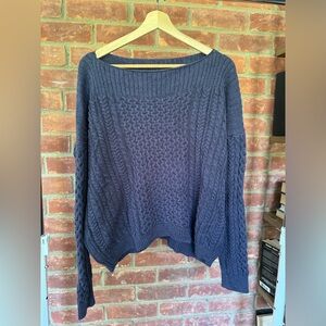 525 America Cable Knit Cotton Sweater XS